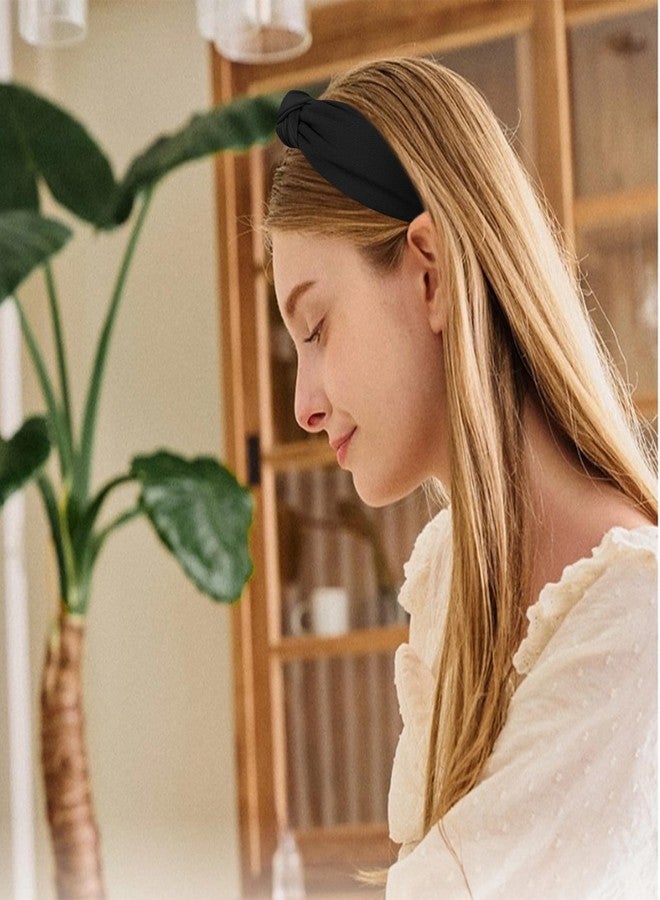 ACO-UINT Black Headbands for Women Knotted Head Bands, Large Head Bands for Women's Hair Wide Headband, Thick Headband Womens Fashion Head Band Hair Accessories for Women - Image 5